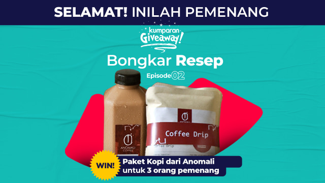 Pemenang Giveaway Bongkar Resep Episode 2. Foto: Dok. kumparan