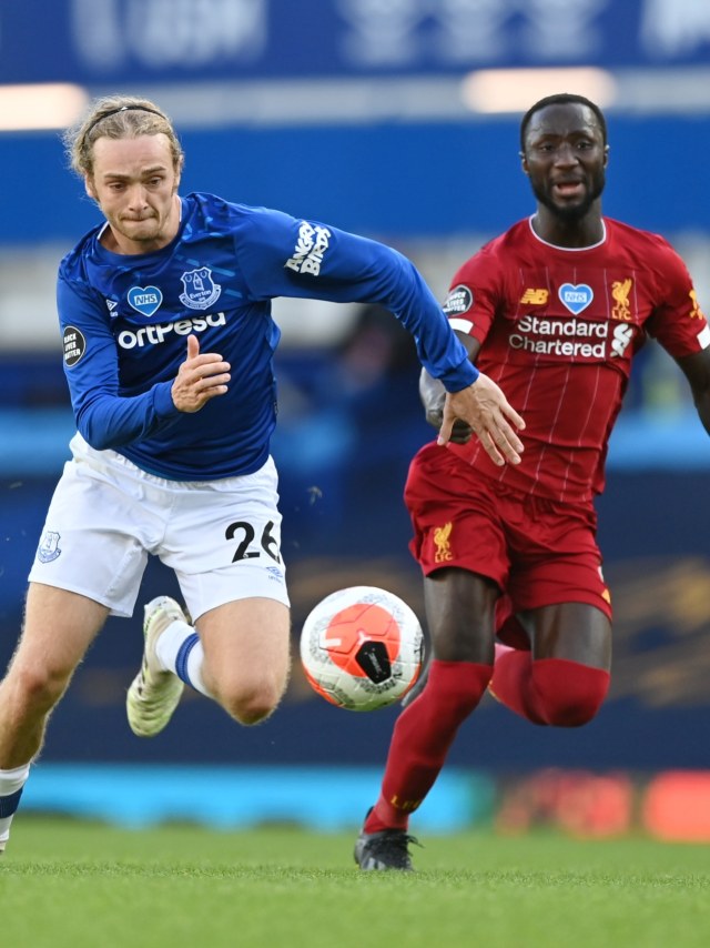 Pertandingan Liverpool vs Everton di Stadion Goodison Park, Liverpool, Inggris, 21 Juni 2020. Foto: Shaun Botterill/Pool/via REUTERS