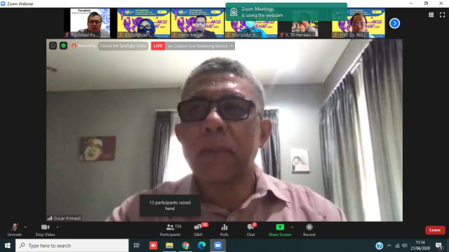 drg Oscar Primadi MPH, Sekretaris Jenderal Kementerian Kesehatan RI Menyampaikan Tanggapan dan Apresiasi Studi Psikosial yang dilakukan oleh Persakmi 