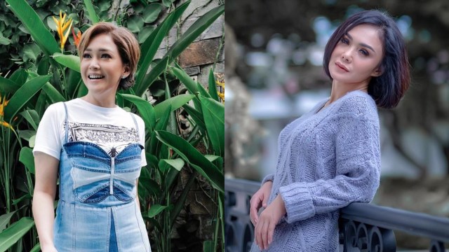 Maia Estianty dan Yuni Shara foto: Instagram @maiaestiantyreal dan @yunishara36