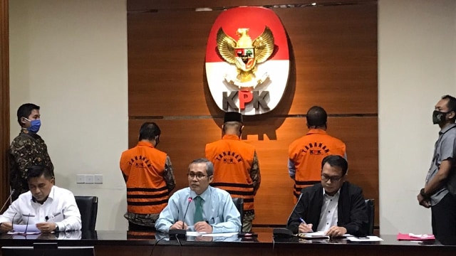 Konferensi pers KPK terkait penahanan 3 eks anggota DPRD Jambi. Foto: Dok. Istimewa