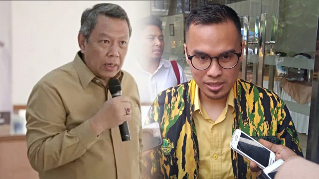 Benyamin Davnie dan Pilar Saga. Foto: Antara & Golkarpedia