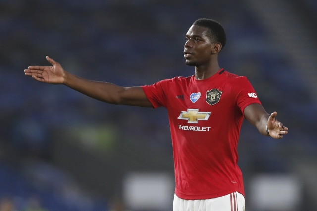 Paul Pogba, gelandang Manchester United. Foto: Alastair Grant/Pool via REUTERS