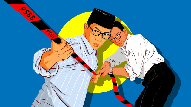 Cover Story Gubernur DKI Jakarta Anies Baswedan dan Gubernur Jawa Barat Ridwan Kamil perpanjang PSBB transisi. Foto: Indra Fauzi/kumparan