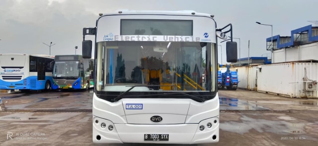 TransJakarta Uji Coba Bus Listrik Rute Blok M - Balai Kota Foto: Dok. Istimewa