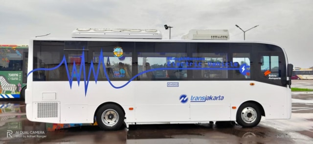 TransJakarta Uji Coba Bus Listrik Rute Blok M - Balai Kota Foto: Dok. Istimewa
