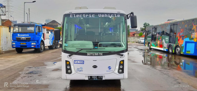 TransJakarta Uji Coba Bus Listrik Rute Blok M - Balai Kota Foto: Dok. Istimewa