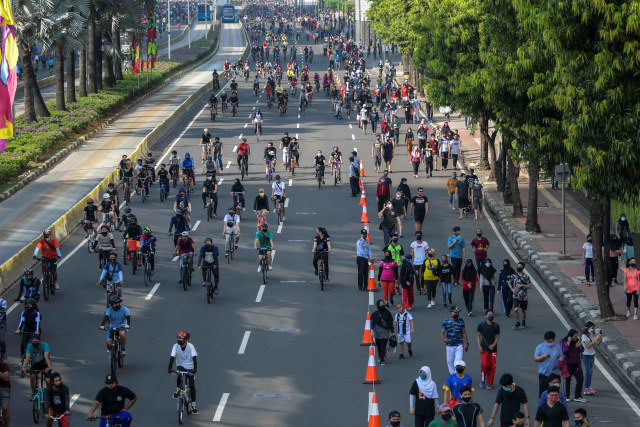 Ilustrasi Car Free Day. Foto: ANTARA FOTO.