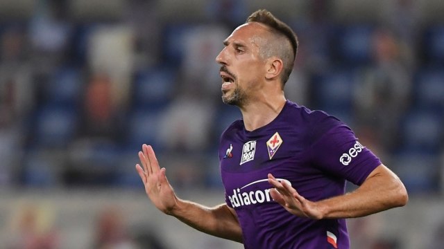 Franck Ribery, pemain Fiorentina. Foto: REUTERS/Alberto Lingria