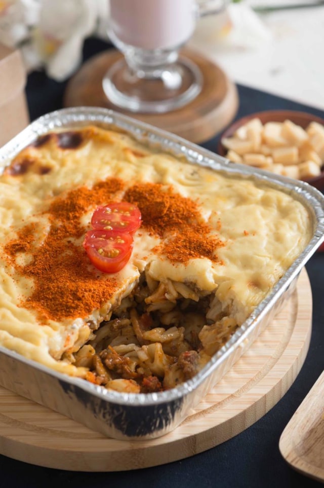 Pasta panggang ala Laachiz Foto: Azalia Amadea/Kumparan