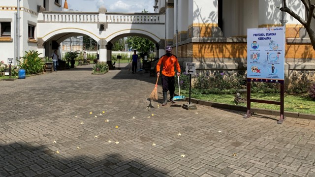 Suasana objek wisata Lawang Sewu yang mulai dibuka kembali untuk wisatawan.Foto: Afiati Tsalitsati/kumparan