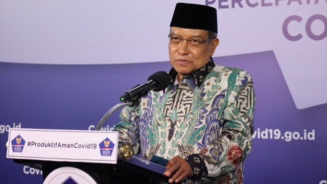 Said Aqil di Kantor BNPB. Foto: Gugus Tugas COVID-19