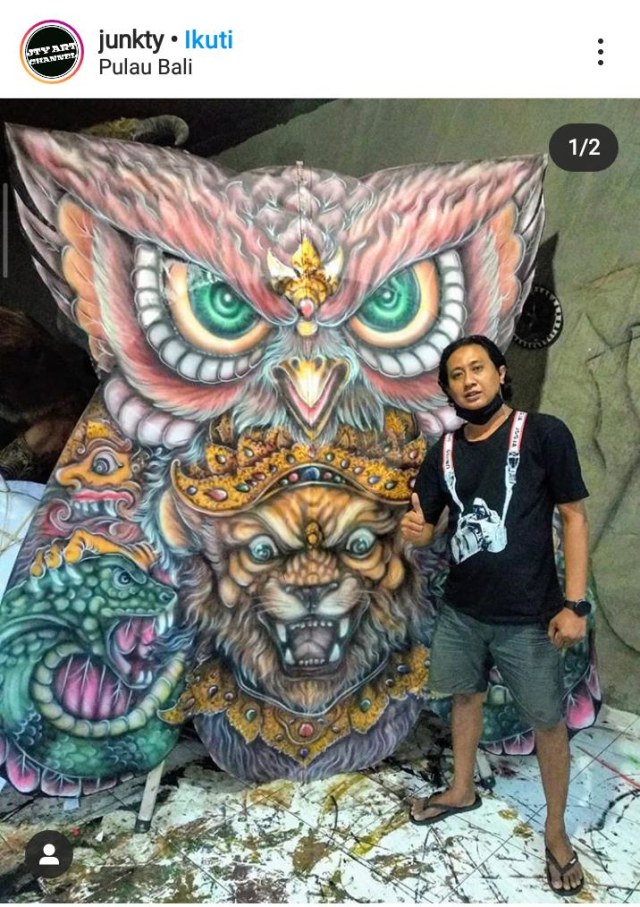 Salah satu peserta lomba, Anak Agung Gede Trisna - IST