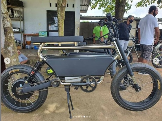 Sepeda  listrik Le-Bui asal Lombok, Nusa Tenggara Barat.  Foto: Zulkieflimansyah