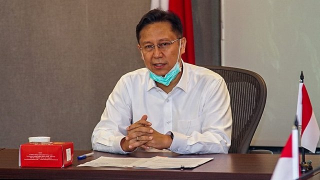 Wakil Menteri BUMN I Budi Gunadi Sadikin di Kementerian BUMN.  Foto: Dok. Kementerian BUMN