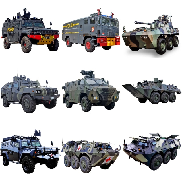 Deretan  Rantis Produksi PT Pindad. Foto: dok. PT Pindad