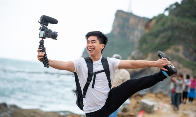 Ilustrasi seorang Youtuber