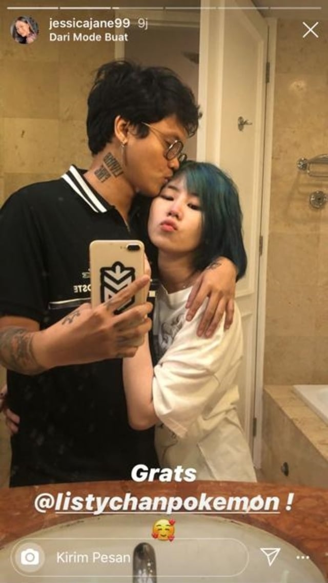 Jessica Jane unggah foto yang memperlihatkan kebersamaan Ericko Lim dan Lista Chan. Foto: Instagram/@jessicajane99