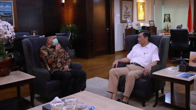 Pertemuan Plt Gubernur Aceh dengan Menteri Luhut Binsar Pandjaitan. Foto: BPPA 