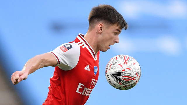 Kieran Tierney, bek Arsenal. Foto: Justin Tallis/Reuters