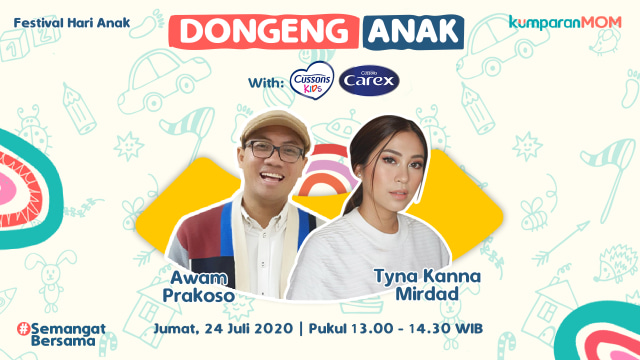 com-Festival Hari Anak kumparan bersama Cussons Kids & Carex, Jumat, 24 Juli 2020 pukul 13.00 WIB, live di channel dan Youtube kumparan.