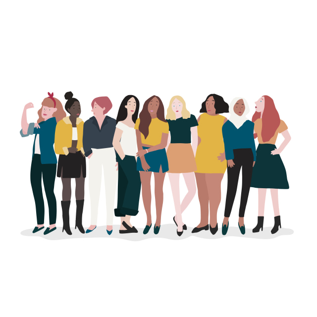 Ilustrasi keragaman perempuan. Foto: Freepik