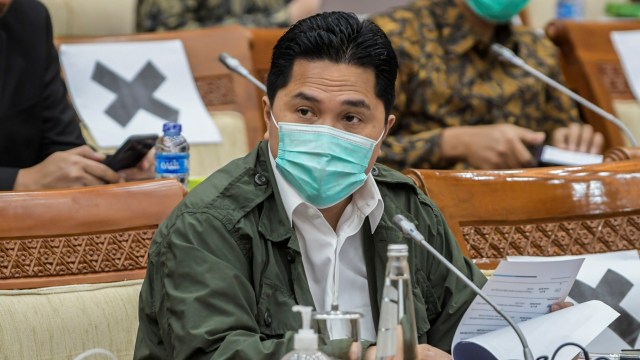 Menteri Badan Usaha Milik Negara (BUMN) Erick Thohir. Foto: Galih Pradipta/ANTARA FOTO
