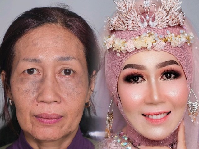 Viral MUA Dandani Nenek Jadi Lebih Muda Foto: ariizam