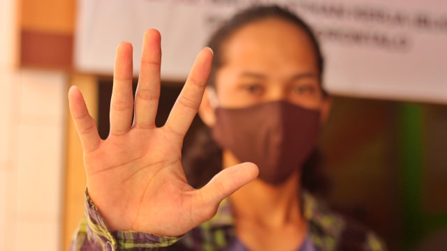 Ilustrasi penggunaan masker. Foto: Dok Banthayoid (Wawan Akuba)