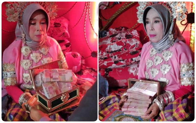 Janda 40 tahun di Bone dilamar dengan uang panaik Rp 100 juta. Foto: istimewa