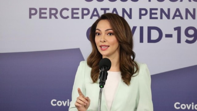 Juru bicara Covid 19, Reisa Broto Asmoro (Dok BNPB)