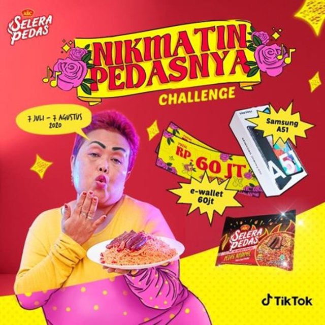 NikmatinPedasnya Challange mengajak kamu untuk buat konten joget di Tik Tok.