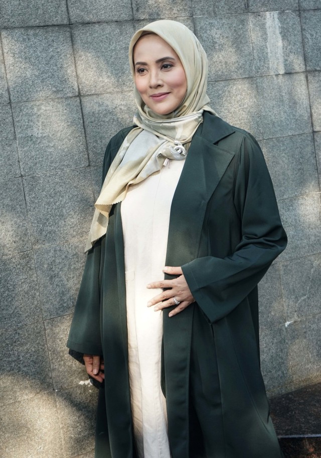 Artis Elma Theana saat ditemui di kawasan Tendean, Jakarta, Senin, (27/7). Foto: Ronny