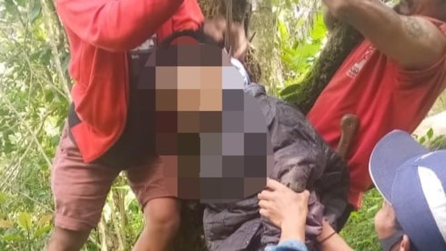 Kepala Desa Buangin ditemukan tewas tergantung di kebun kopi. Foto: Dok. Istimewa