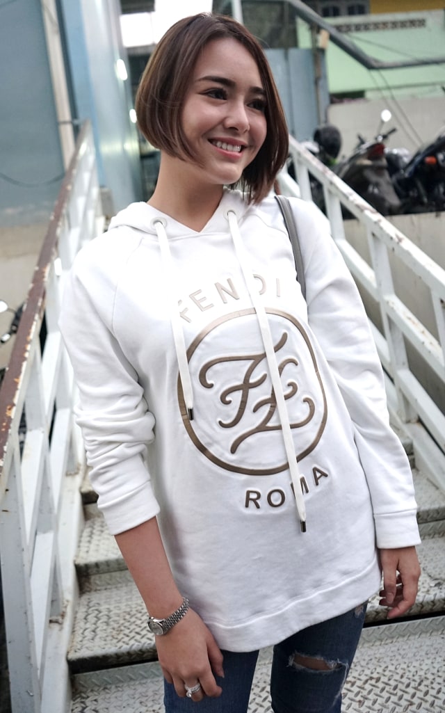Artis Amanda Manopo saat ditemui di kawasan Tendean, Jakarta, Rabu, (29/7/2020).
 Foto: Ronny