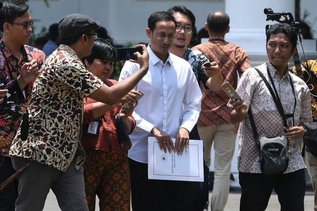 Nadiem akhir-akhir ini tengah disorot terkait dengan program Guru Penggerak yang menuai kontroversi. Sumber: Alinea.id