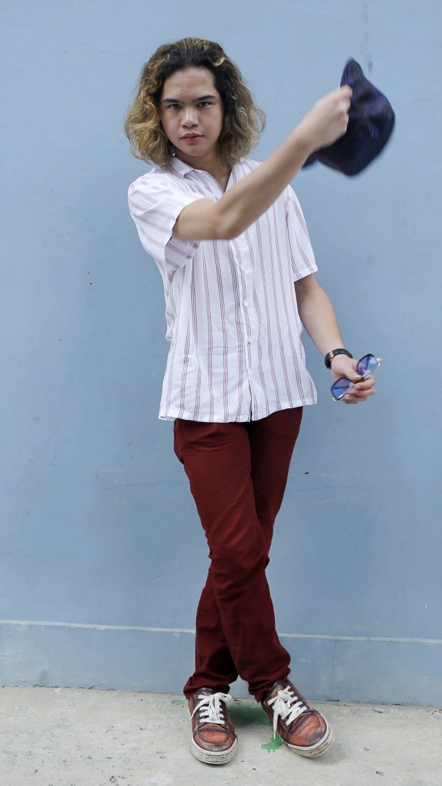 Musisi Dul Jaelani saat ditemui di kawasan Tendean, Jakarta, Jumat, (7/8).
 Foto: Ronny