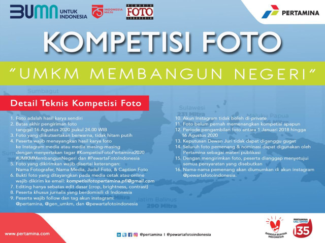 Lomba foto 'UMKM Membangun Negeri' oleh Pertamina. Foto: Dok. Pertamina