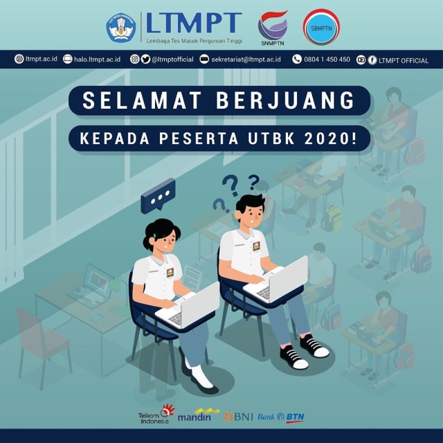 Pengumuman SBMPTN Dimajukan Jadi 14 Agustus 2020 dok Instagram LTMPT