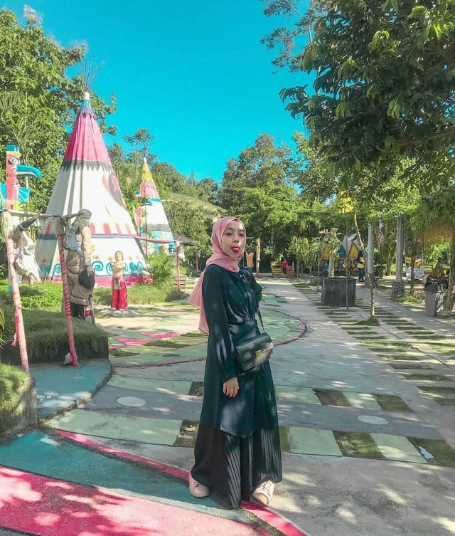 Kampung Indian Kediri Foto: Instagram @@tiara.fdilaaa 