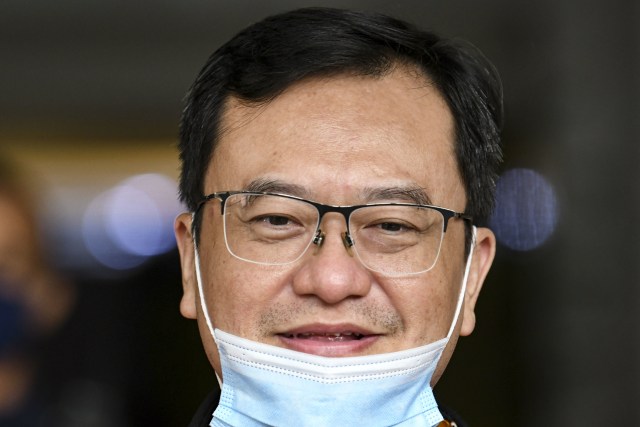 Tersangka Komisaris PT Hanson International Tbk Benny Tjokrosaputro. Foto: Risyal Hidayat/ANTARAFOTO