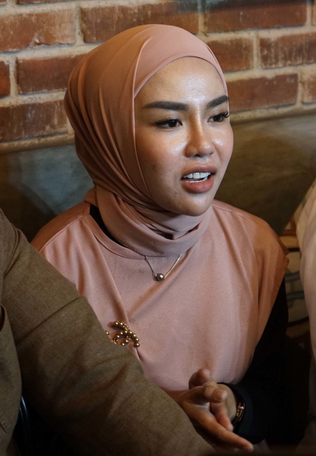  Medina Zein  saat konferensi pers di kawasan Tebet, Jakarta, (12/8/2020).  Foto: Ronny