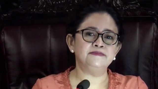 Ketua DPR RI, Puan Maharani di sidang tahunan MPR/DPR. Foto: YouTube/DPR