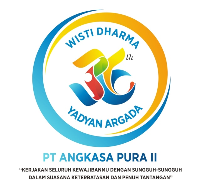 Logo HUT ke-36 PT Angkasa Pura II. Foto: PT Angkasa Pura II