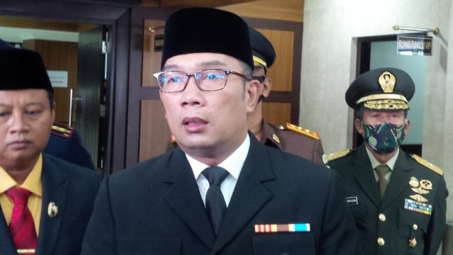 Gubernur Jawa Barat Ridwan Kamil di Kantor DPRD Jawa Barat. Foto: Rachmadi Rasyad/kumparan