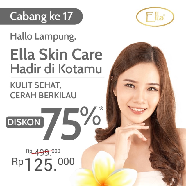 Poster promo 75% Ella Skin Care | Foto: Dok. Ella Skin Care