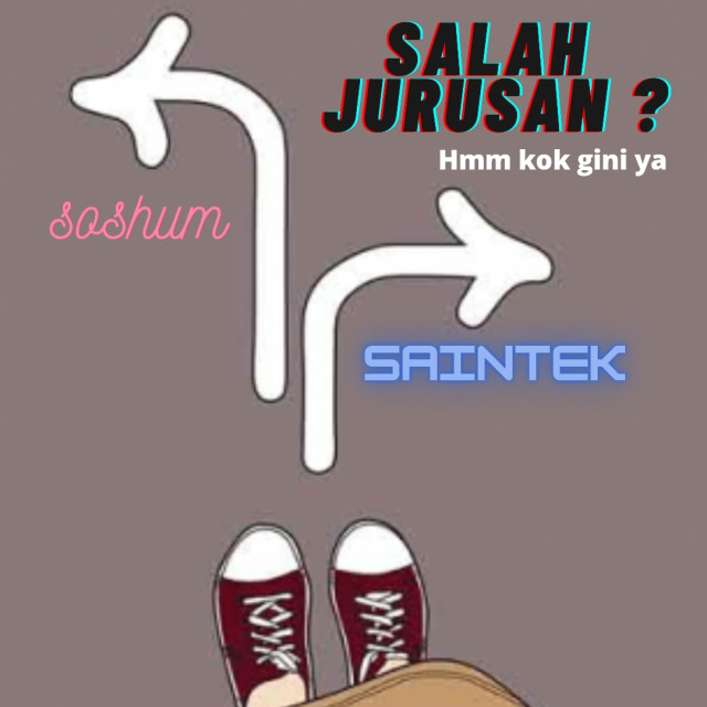 Ilustrasi salah jurusan.  
