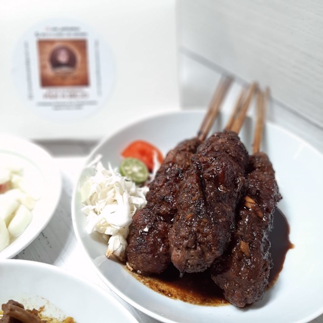 Sate buntel ala Sate Kambing Pak H. Bejo Solo (cabang Jakarta) Foto: Azalia Amadea/Kumparan