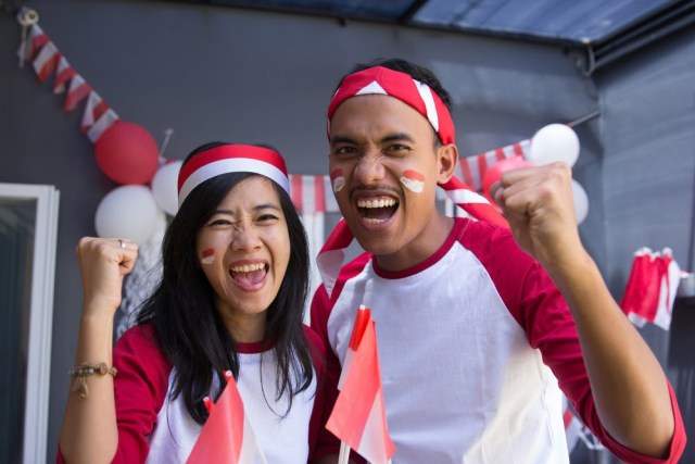 Ilustrasi perayaan 17 Agustus secara online. Foto: ShutterStock.