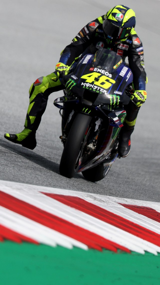 Valentino Rossi saat kulaifikasi Grand Prix Austria di Red Bull Ring, Spielberg, Austria. Foto: Lisi Niesner/REUTERS